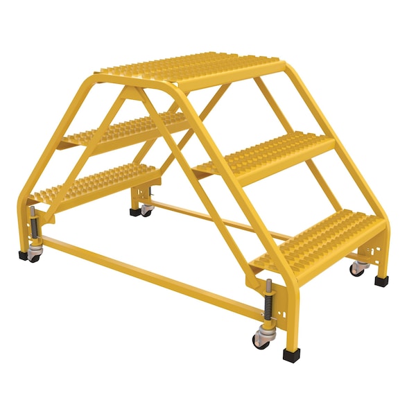 2.5 ft Grip Strut Steel Stepladder W/ Casters